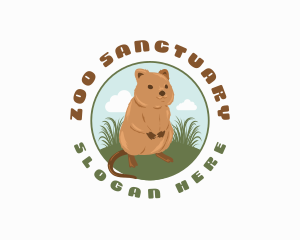 Quokka Wildlife Zoo logo design