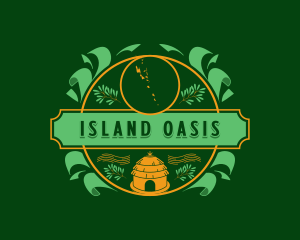 Vanuatu Map Island logo design