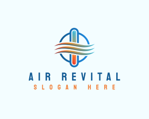 Air Temperature Hvac logo design