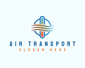 Air Temperature Hvac logo design