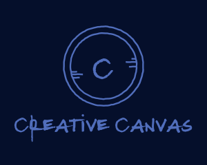 Creative Handdrawn Circle  logo design