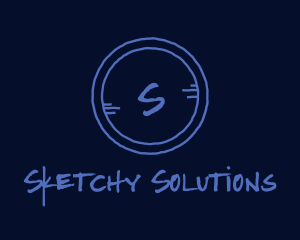 Creative Handdrawn Circle  logo