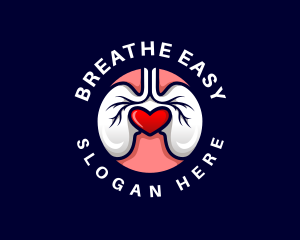 Medical Lung Heart logo design