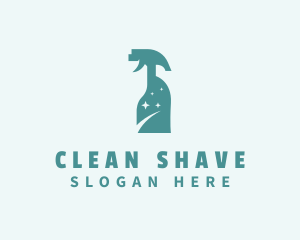 Cleaning Spray Bottle Disinfection  logo design