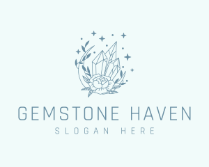 Radiant Gem Flower logo design