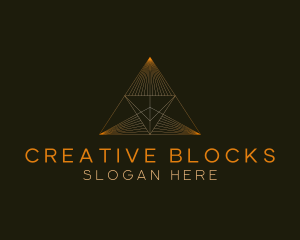 Creative Architect Pyramid logo design