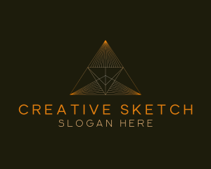 Creative Architect Pyramid logo design