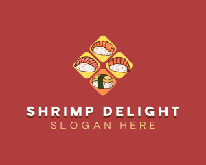 Sushi Nigiri Food logo design