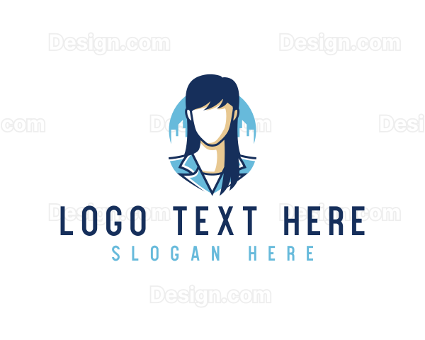 Corporate Woman Employee Logo