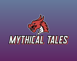 Mythical Dragon Monster logo design