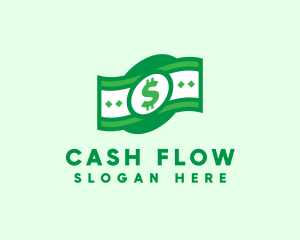 Green Cash Money logo design