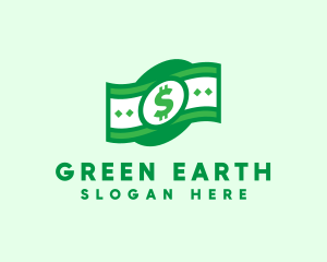 Green Cash Money logo design