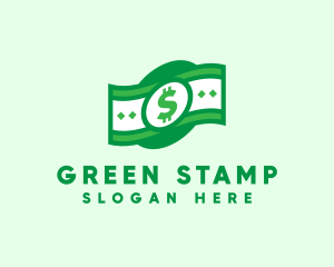 Green Cash Money logo design