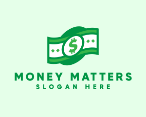 Green Cash Money logo design