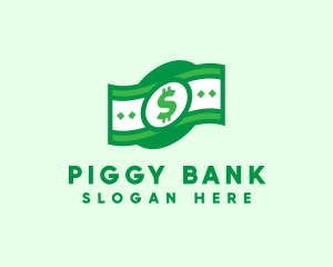 Green Cash Money logo design