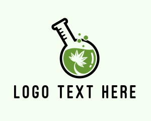 Cannabis Laboratory Flask  logo