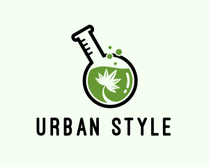 Cannabis Laboratory Flask  logo
