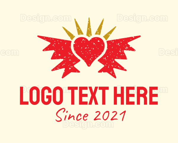 Heart Tattoo Art Logo