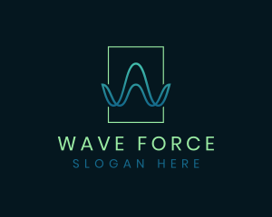 Waves Agency Letter W logo design