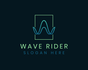 Waves Agency Letter W logo design