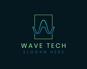 Waves Agency Letter W logo design