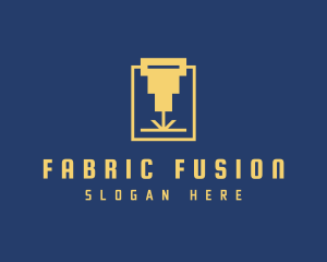 Laser Cutting Fabrication logo design