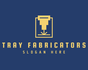 Laser Cutting Fabrication logo design