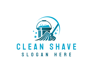 Mop Bucket Cleaning logo design