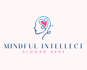 Woman Mind Heart  logo design