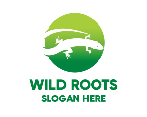 Wild Lizard Reptile logo design