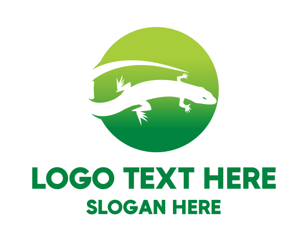 Green Lizard logo example 4
