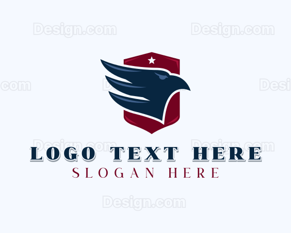 Veteran Patriotic Eagle Logo