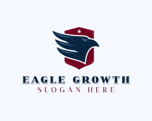 Veteran Patriotic Eagle  logo design