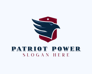 Veteran Patriotic Eagle  logo design