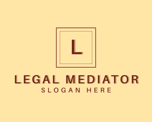 Square Frame Legal Firm logo design