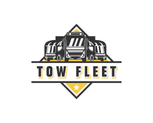 Truck Fleet Transportation  logo design