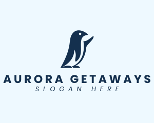 Avian Penguin Bird logo design