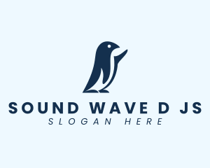 Avian Penguin Bird logo design