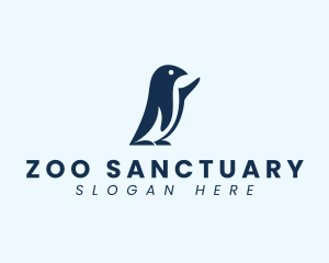 Avian Penguin Bird logo design