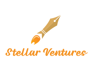 Rocket Launch Pen logo design