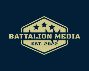 Hexagon Military Soldier logo design