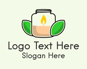 Jar Scented Candle  Logo