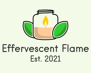 Jar Scented Candle  logo design