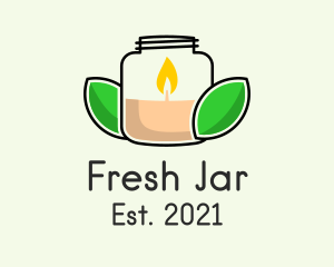 Jar Scented Candle  logo design