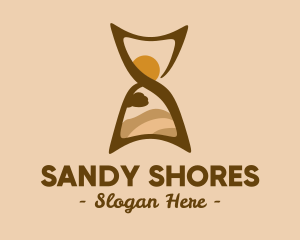 Desert Travel Hourglass logo