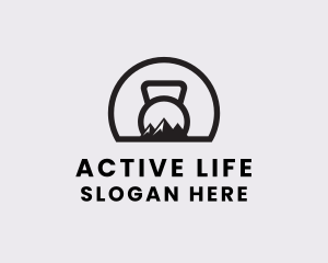 Mountain Kettlebell Fitness logo design