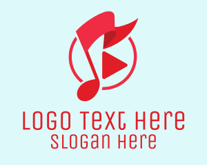 Singer - Music Streaming Festival logo design