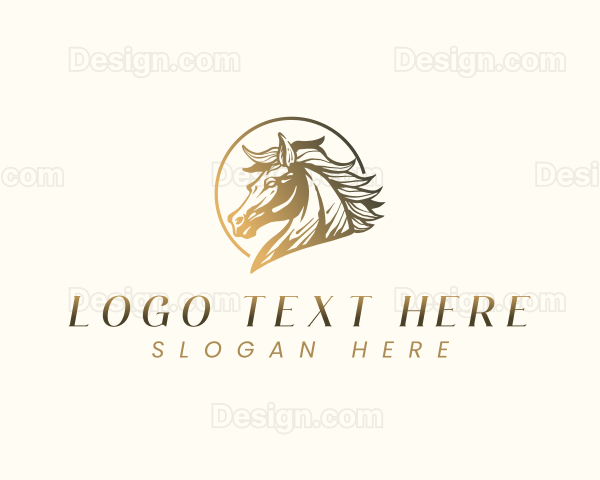 Elegant Equine Horse Logo