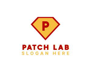 Comic Superhero Diamond logo