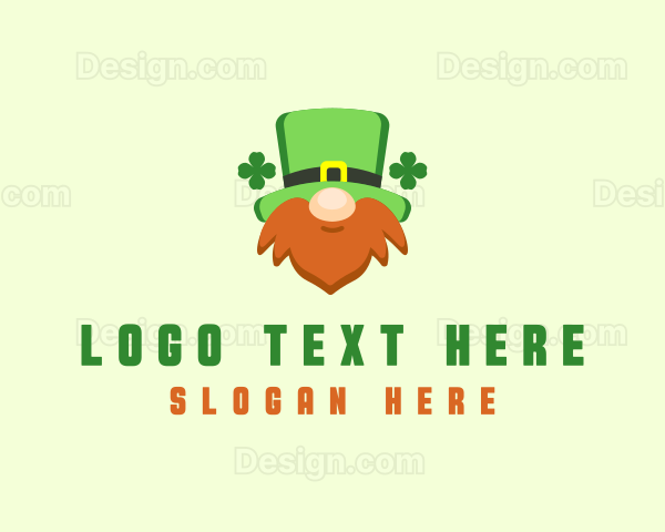 Irish Leprechaun Beard Logo